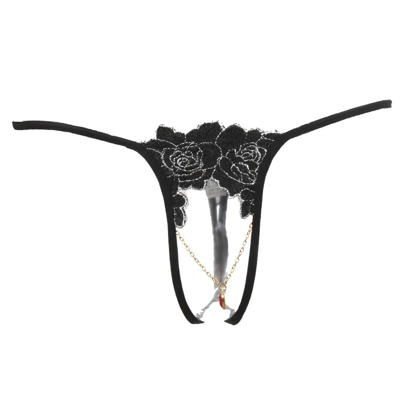 セクシー 大人女子 透かし彫り 刺繡 穴開き 高通気 マンネリ解消 Tバック・タンガ