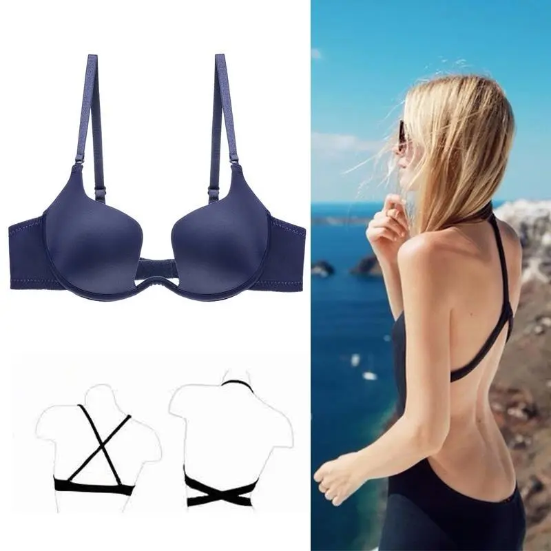 （A-Dカップ）切り替え 後ろホック 調節可 大きいサイズ ワイヤー入りブラジャー