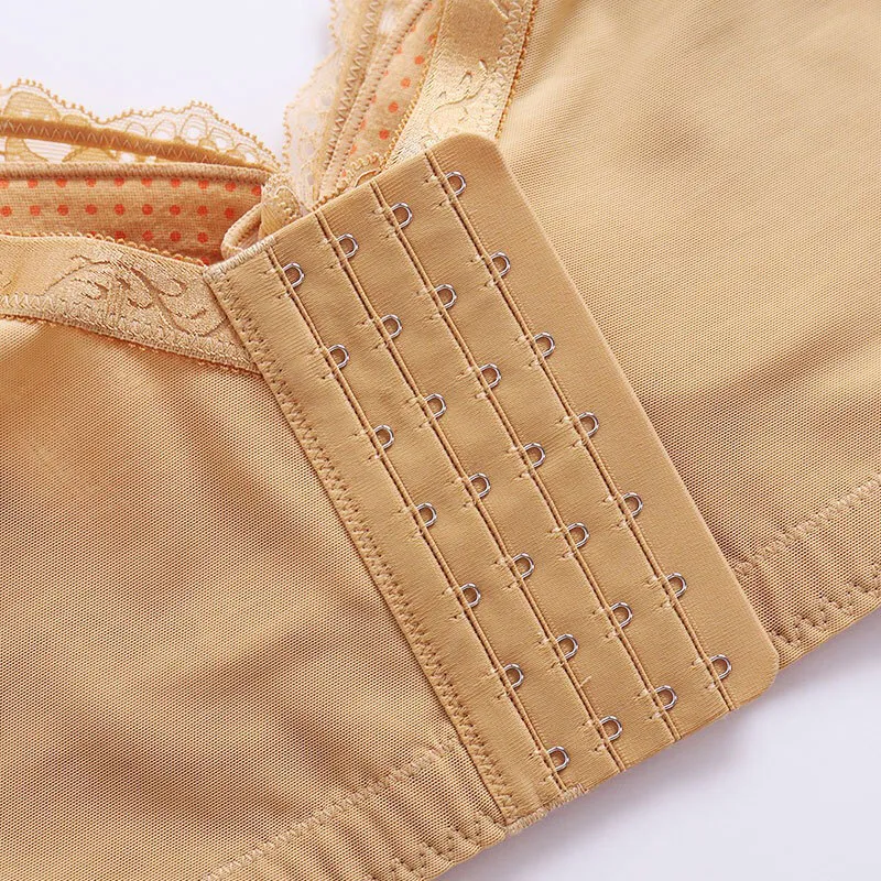 高級感 A-Fカップ ソフトワイヤー ハミ肉ゼロ レース リボン ブラジャー