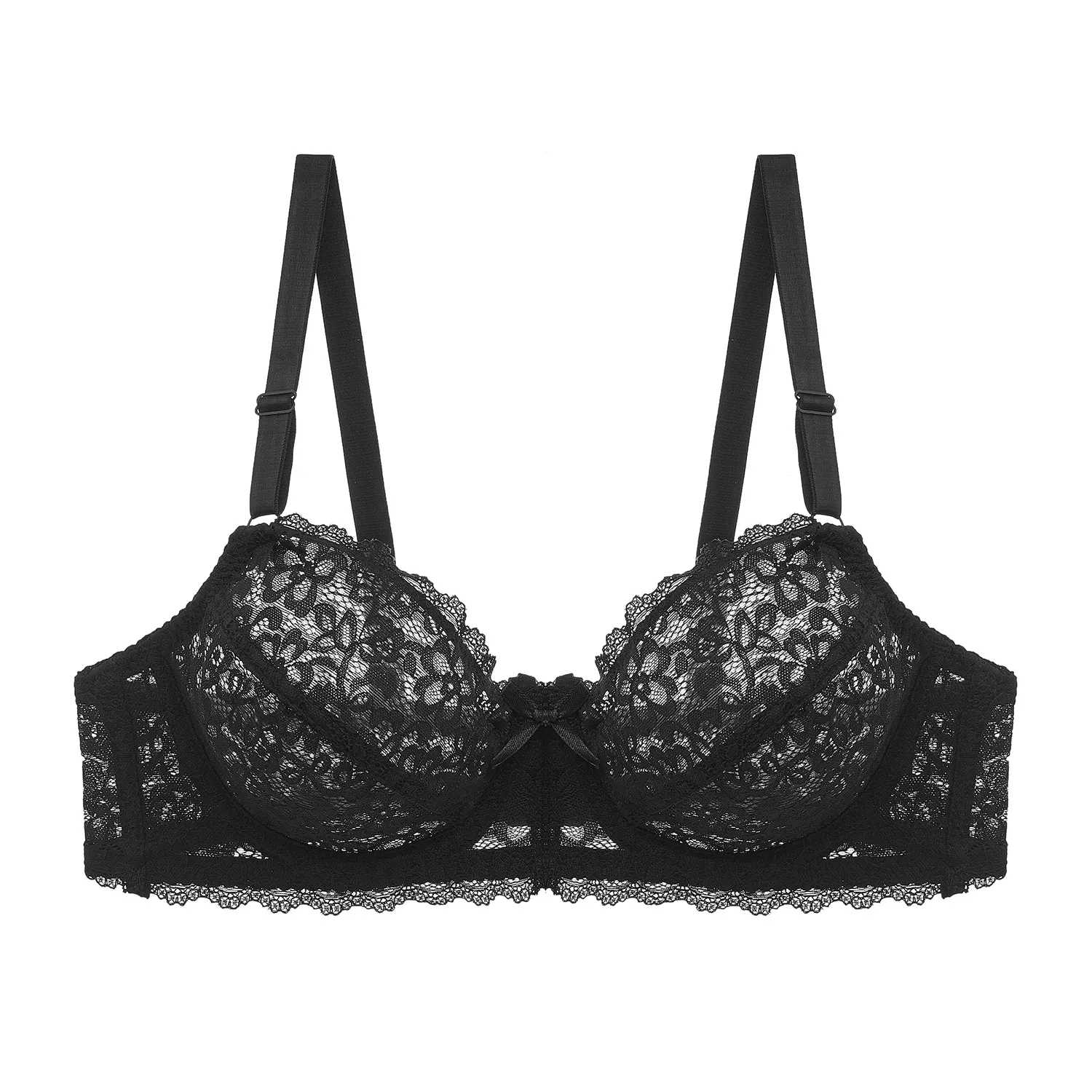 フェミニン 超薄め 高通気性 B-Cカップ ワイヤー入り 補正 育乳 盛れる ブラ・ショーツセット