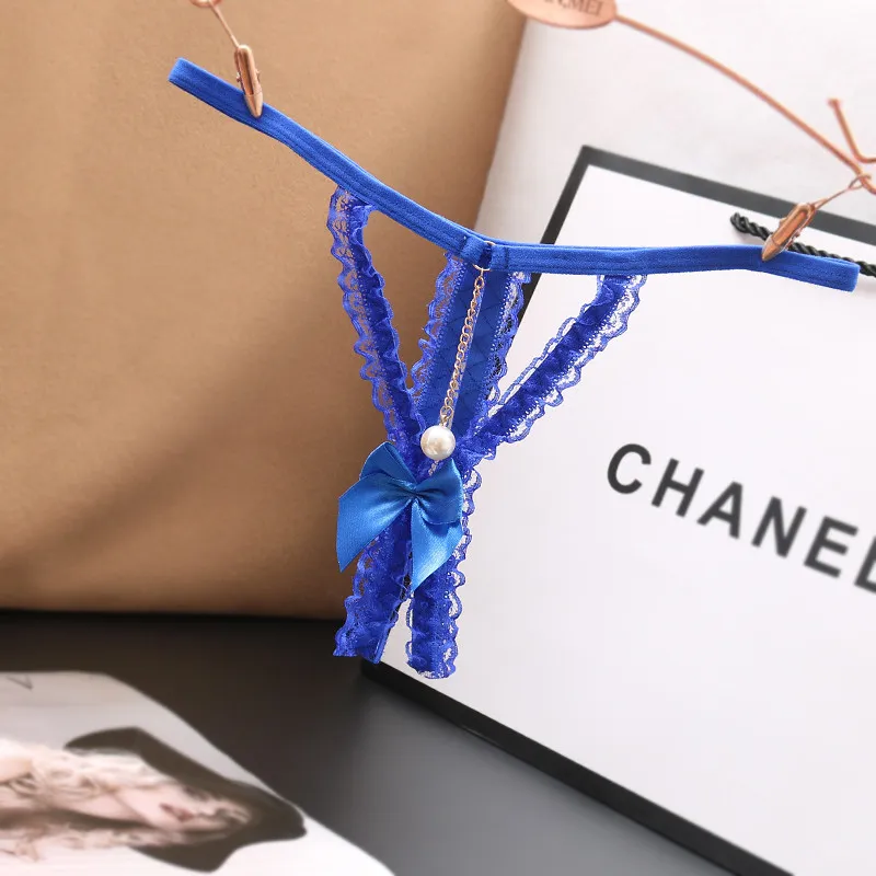 圧倒的セクシー 透かし彫り ホット リボン エロ可愛い レース Tバック・タンガ