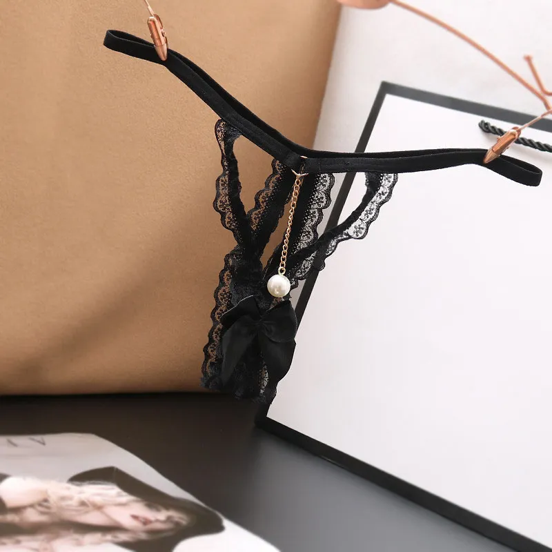 圧倒的セクシー 透かし彫り ホット リボン エロ可愛い レース Tバック・タンガ