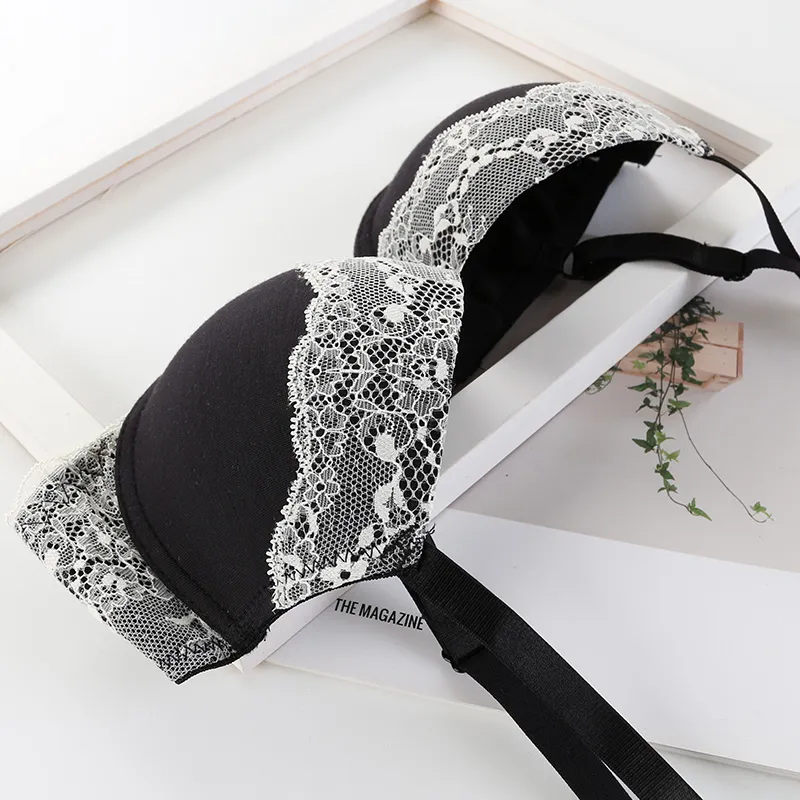 見逃し厳禁 中心に寄せ 盛れる レース 切り替え A-Ｄカップ ワイヤー入り 着け心地 ブラジャー