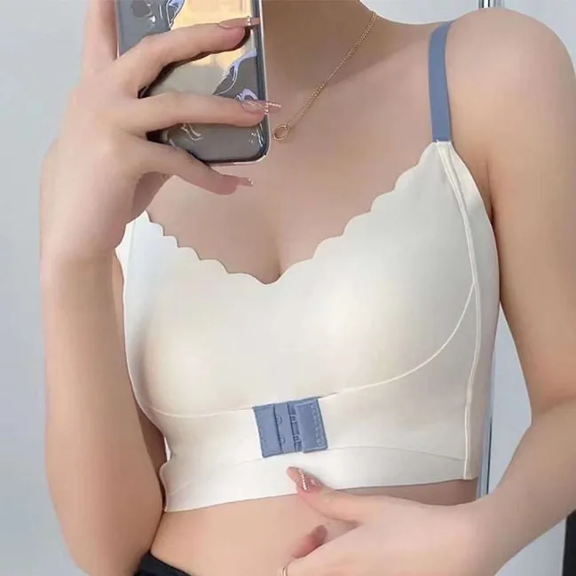 (A-Bカップ) 谷間メイク ノンワイヤー 美胸 ハミ肉ゼロ 背中すっきり  ナイトブラ