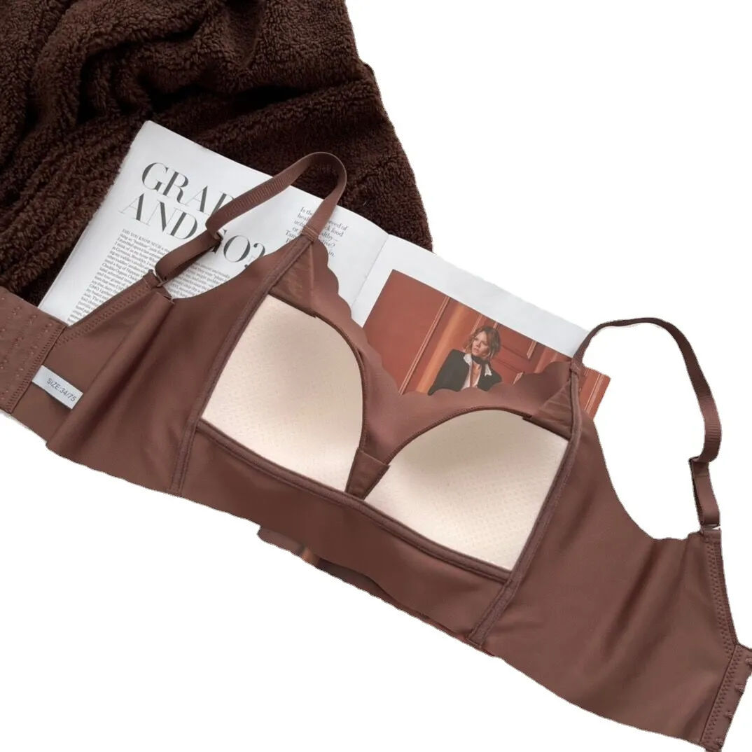 (A-Bカップ) 谷間メイク ノンワイヤー 美胸 ハミ肉ゼロ 背中すっきり  ナイトブラ