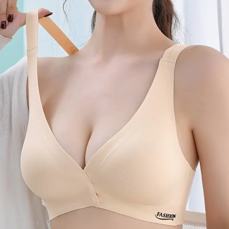 美胸ケア 補整 育乳 ノンワイヤー フロントホック 楽ちん ナイト用 ブラジャー