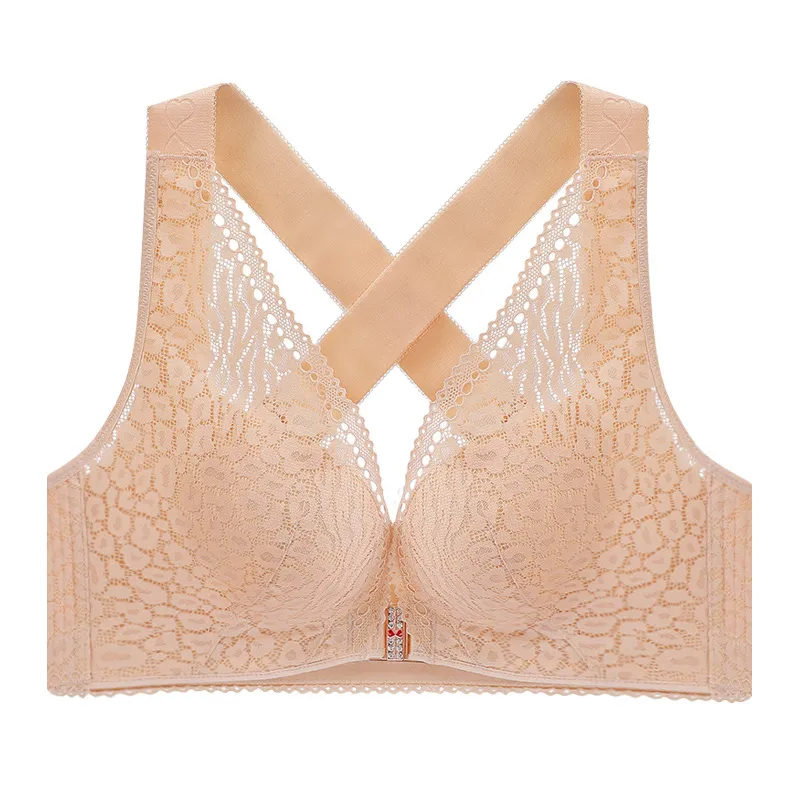 大きいサイズも揃えた 美胸メイク A-Dカップ ノンワイヤー 昼夜兼用 サポート感 前ホック 夜用ブラ