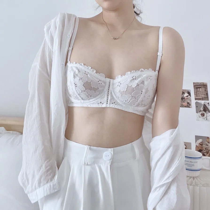 人気を独占中♡ 谷間メイク A-Bカップ ソフトワイヤー レース スウィート ブラジャー