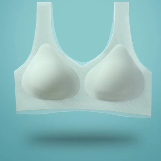 (A-Dカップ) ノンワイヤー 締め付け感ゼロ 脱ぎやすい 無感 背中すっきりブラジャー