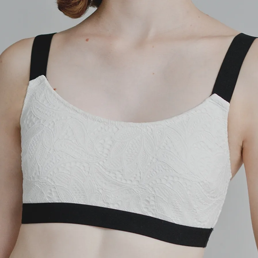 カジュアル レース 配色 ノンワイヤー A-Cカップ ナイト用 つけ心地 薄手 ブラ・ショーツセット