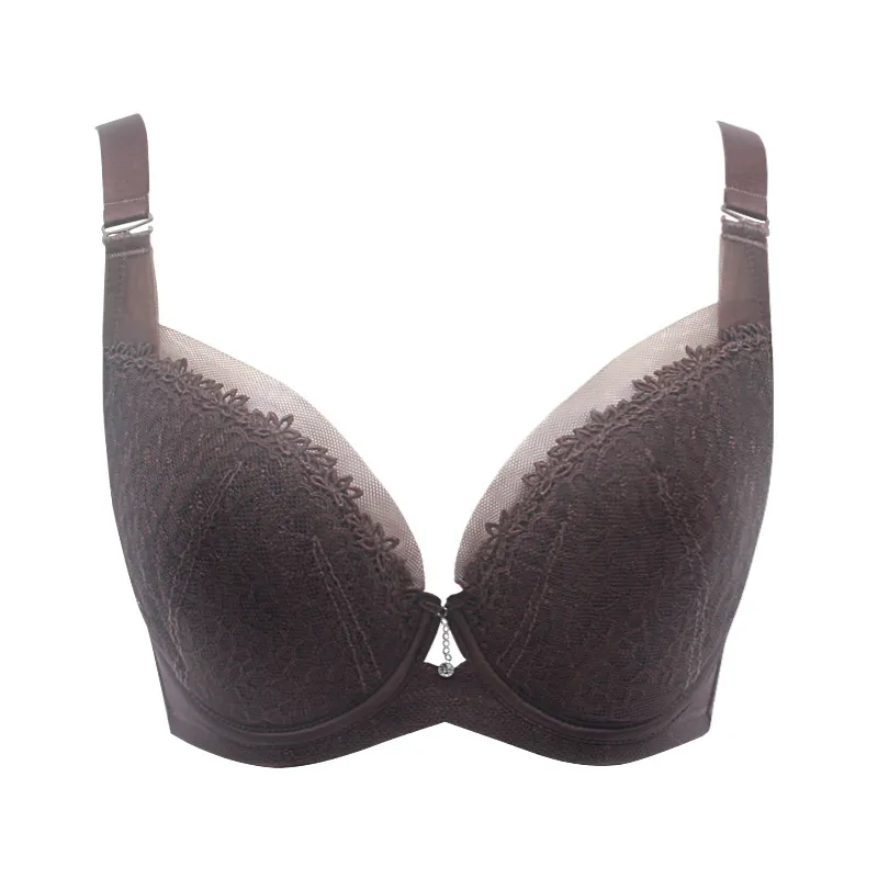 （C-Dカップ）一枚で視線を奪う セクシー レース 切り替え ワイヤー入りブラジャー