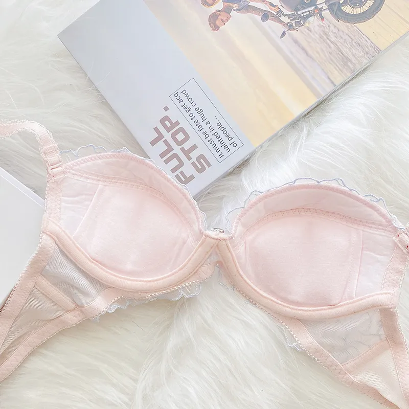 刺繡フラワー ワイヤー入り B-Fカップ バストアップ 重力に逆らい ブラジャー