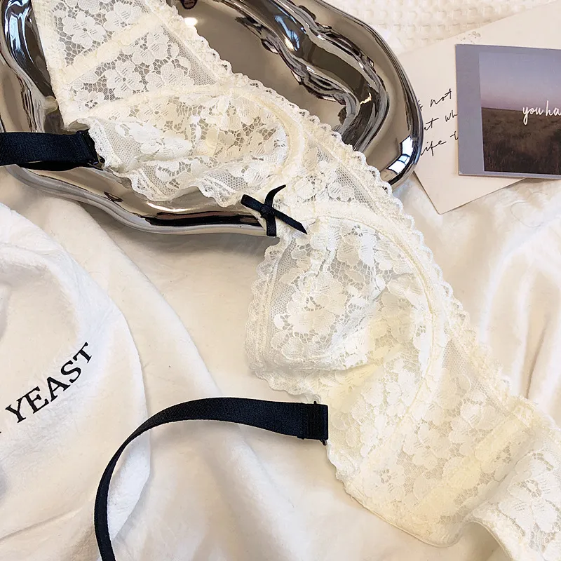 スケスケ スウィート あざとい レース ワイヤー入り A-Dカップ フランス式 ブラジャー