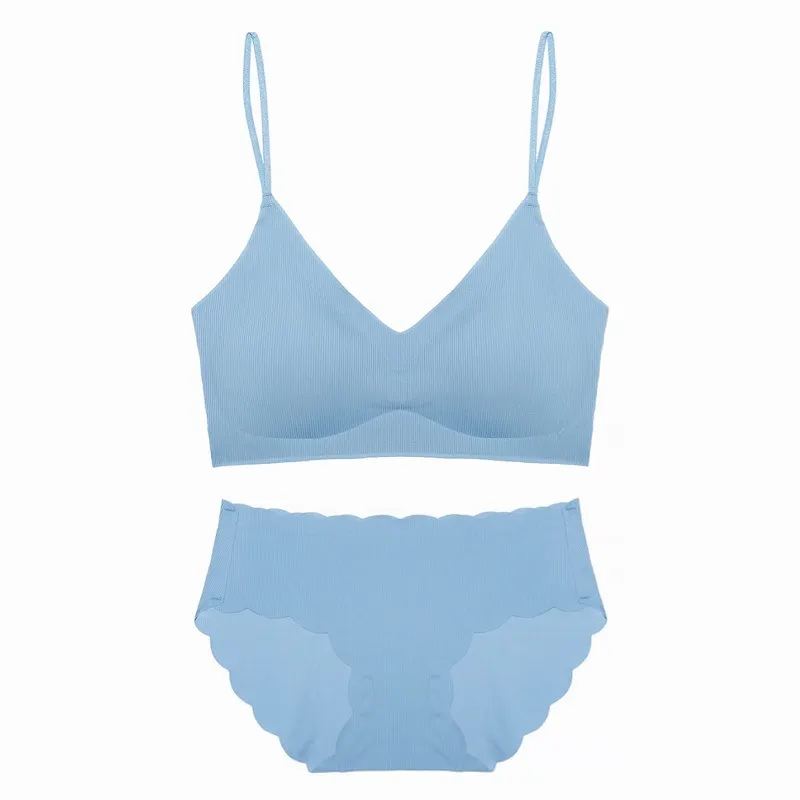 【ナイトブラ】(A-Cカップ) シンプル 無地 シームレス 肌触り抜群 ノンワイヤー プルオーバー パッドあり ブラ・ショーツセット