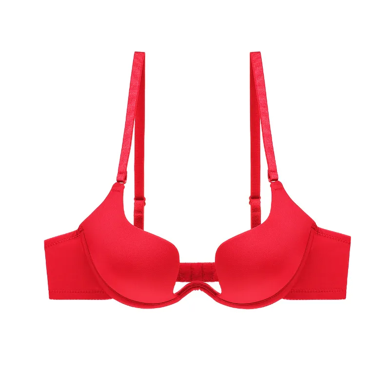 ユニークなデザイン 8色選べる A-Dカップ 谷間メイク ワイヤー入り ブラジャー