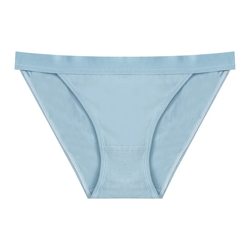 通気性抜群 学生 少女 無地 コットン 肌に優しい シームレス ローウエスト Ｔバック・タンガ