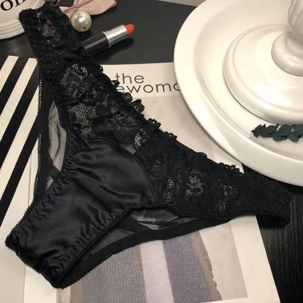 大活躍 切り替え レース  セクシー  透け感  Ｔバック・タンガ