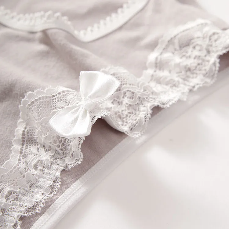 【五点セット】お買い得 少女 学生 可愛い 伸縮性がある 肌に優しい レース スタンダードショーツ