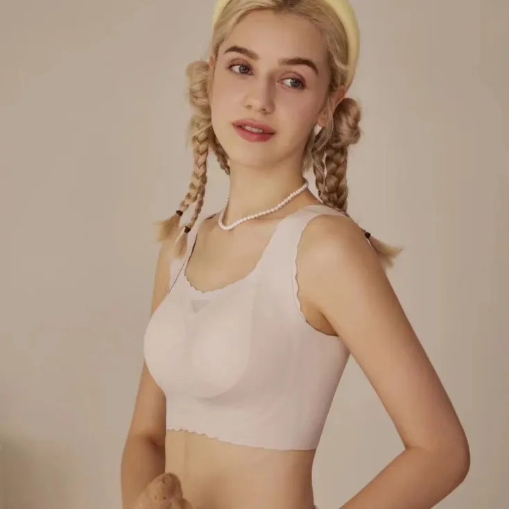 シンプル シームレス 脇肉革命 ナイト用 ノンワイヤー 通気性良い つけ心地 ブラ・ショーツセット