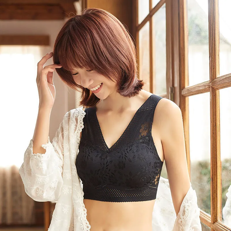 ホールド力高い ノンワイヤー 谷間メイク 着瘦せ フルカップ 補正 下垂防止 ナイトブラ