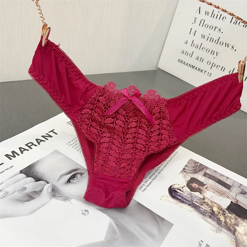 ストレッチ レース 女子高生 美尻 パンツ リボン飾り Tバック・タンガ