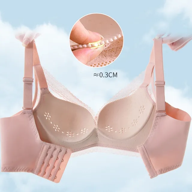 通気性に富む 超薄い 蒸れない B-Cカップ  脇高 ハミ肉ゼロ 単品販売可能 ノンワイヤー 楽盛 締め付け感ゼロ ブラ・ショーツセット