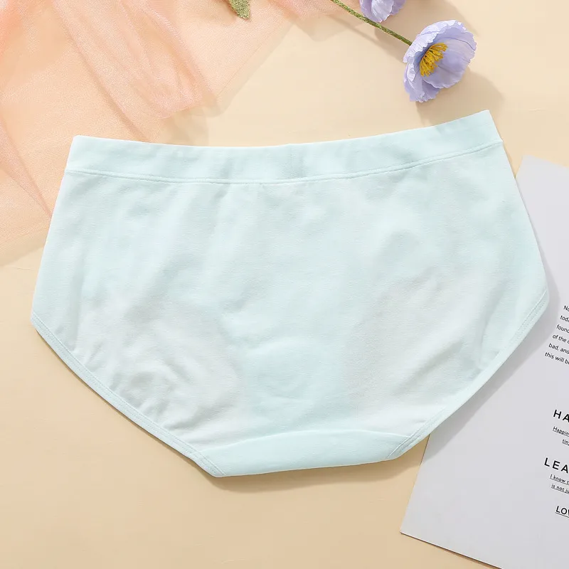 100％綿 肌に優しい 吸汗 無地 コットン 伸縮性がある 少女 学生 スタンダードショーツ