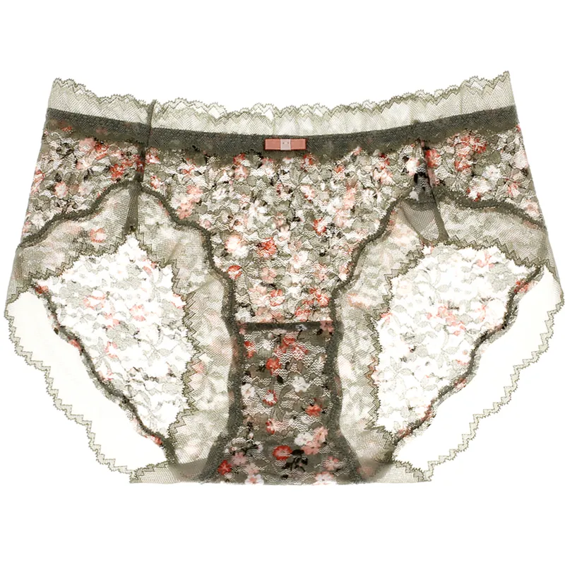 ロマンチック レース 花柄 清新 パンティ 薄い 通気 可愛い スタンダードショーツ