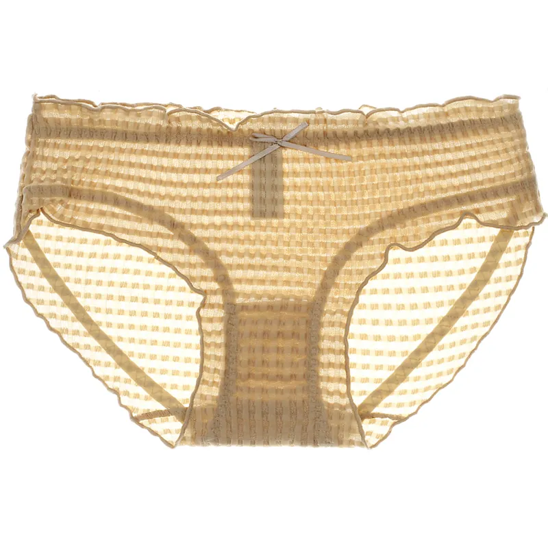 スウィート 大人可愛い 柔らかい メッシュ フリル 美尻 スタンダードショーツ