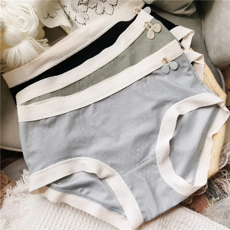 女子マスト 可愛い 配色 肌触り抜群 シームレス フィット感 美尻 スタンダードショーツ