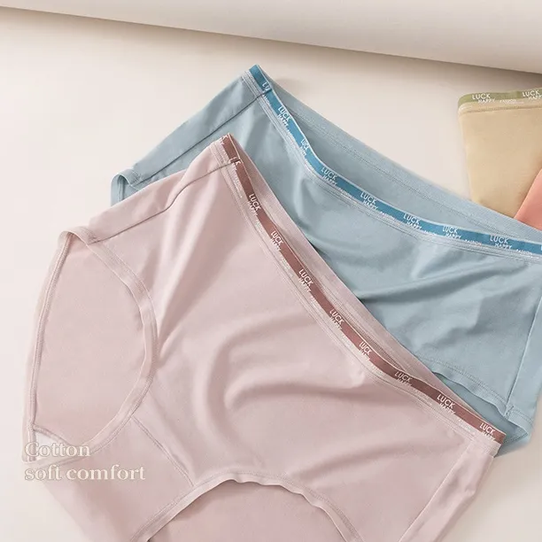 多色展開 アルファベット オシャレ 肌に優しい コットン レギュラーウェスト スタンダードショーツ