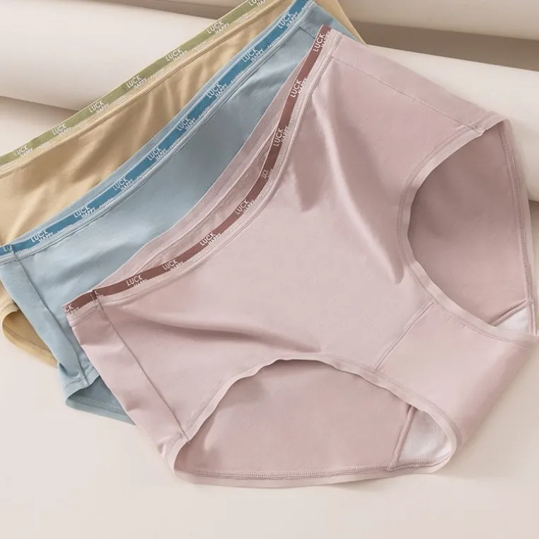 多色展開 アルファベット オシャレ 肌に優しい コットン レギュラーウェスト スタンダードショーツ