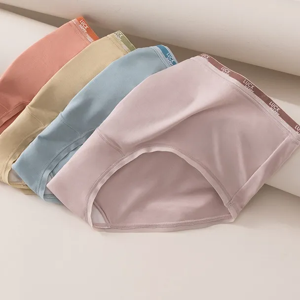 多色展開 アルファベット オシャレ 肌に優しい コットン レギュラーウェスト スタンダードショーツ