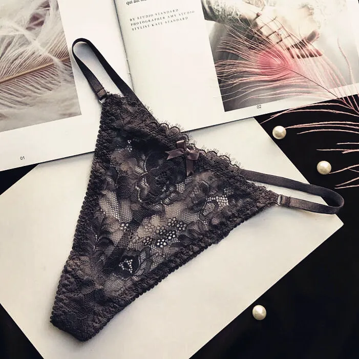 セクシー レース 超薄め 通気性良い 透け透け 誘惑 柔らかい 締め付け感ゼロ Ｔバック・タンガ