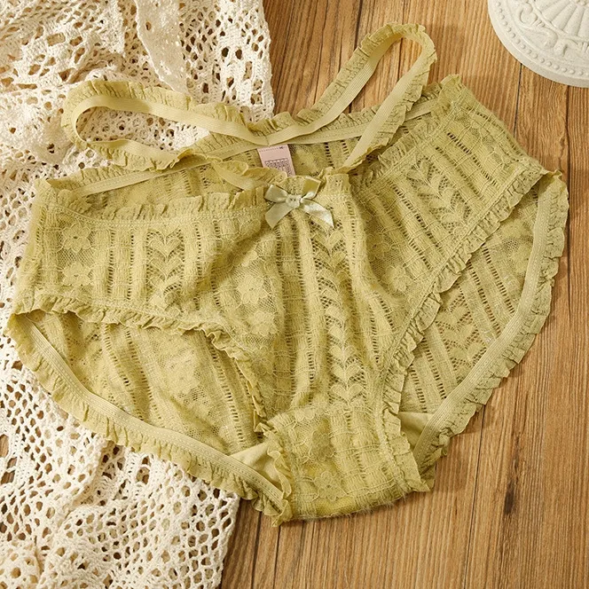 絶対流行 乙女心 可愛い 伸縮性がある 高通気 肌に優しい レース スタンダードショーツ