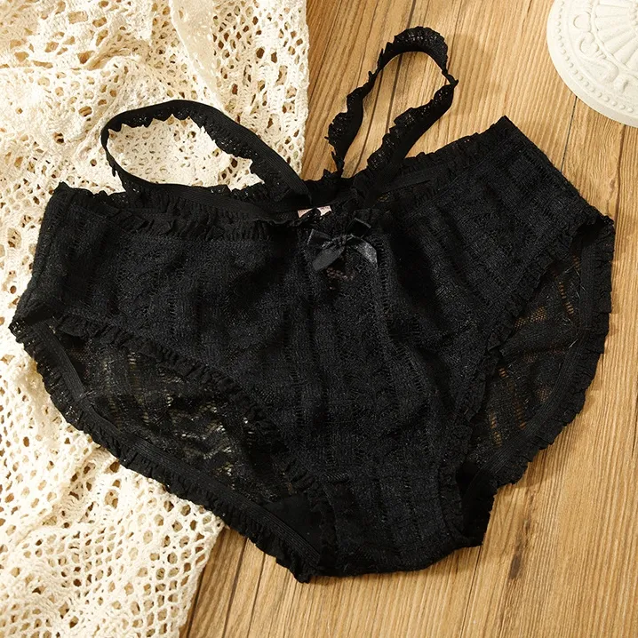 絶対流行 乙女心 可愛い 伸縮性がある 高通気 肌に優しい レース スタンダードショーツ