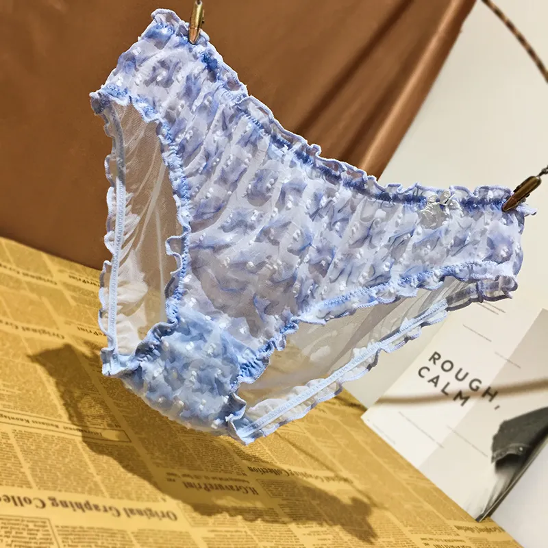 4色展開 少女いっぱい フリル 切り替え メッシュ 通気性良い オシャレ スタンダードショーツ