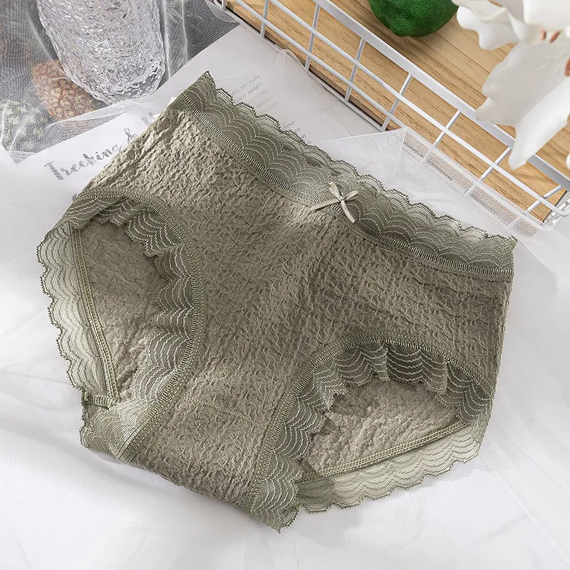 フェミニン 高通気性 シームレス 肌に優しい 柔らかい レース スタンダードショーツ