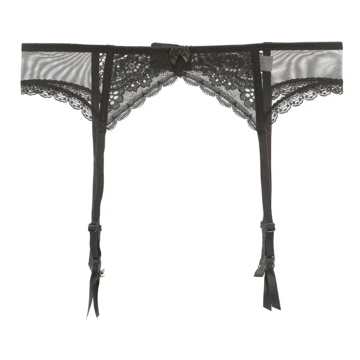 透け感レースストッキング用女性ガーターベルト