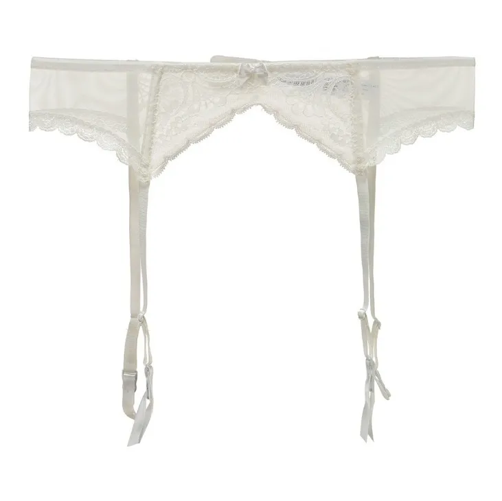 透け感レースストッキング用女性ガーターベルト