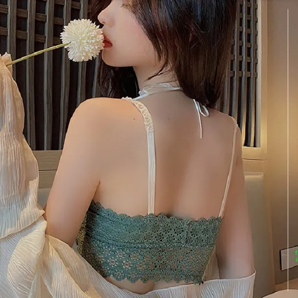 中心に寄せ フロントホック A-Bカップ ノンワイヤー 美胸 レース 切り替え ブラ・ショーツセット