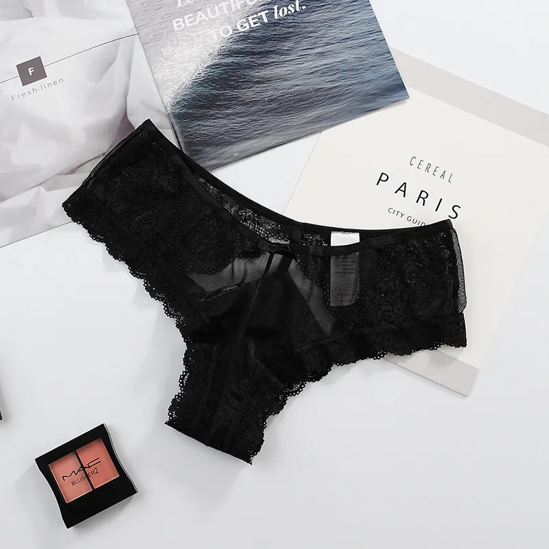 好感度UP レース 切り替え セクシー フリル 高通気性 コットン Ｔバック・タンガ