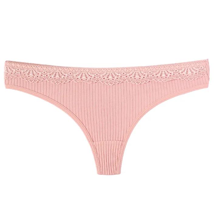 シンプル スポーツ レース 切り替え 超薄め 通気性良い 無地 Ｔバック・タンガ