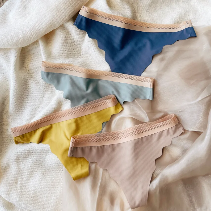 気質アップ シームレス 薄い ローウエスト 切り替え Ｔバック・タンガ