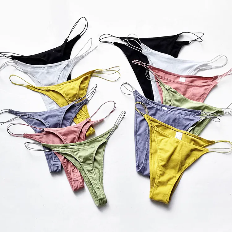 セクシー ストリング 通気性良い ローウエスト 多色展開 二タイプ Tバック・タンガ