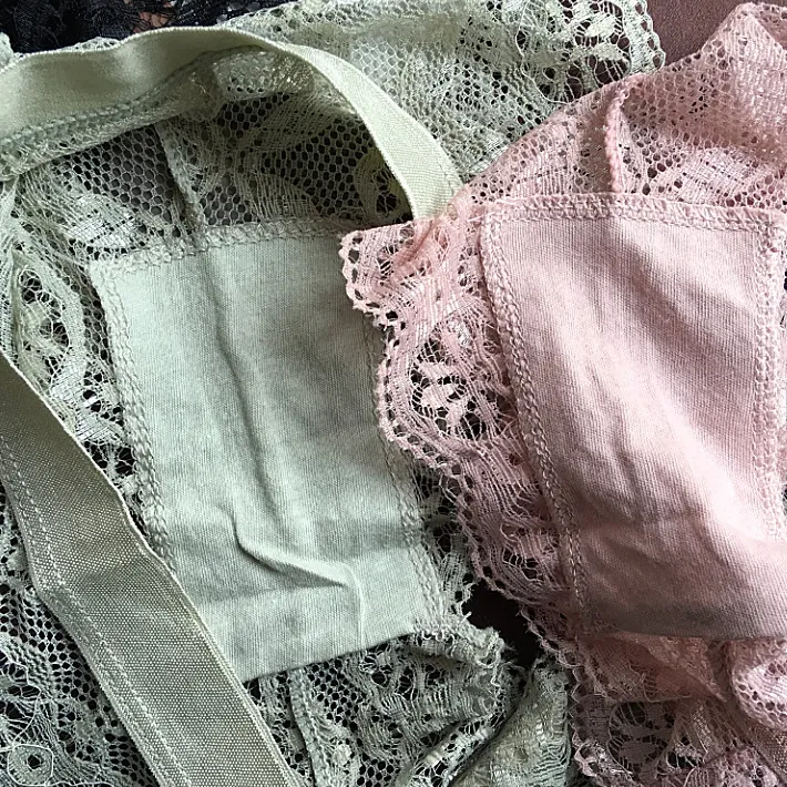 あざかわ 人気を独占中♡ レース 透かし彫り リボン 無地 Tバック・タンガ