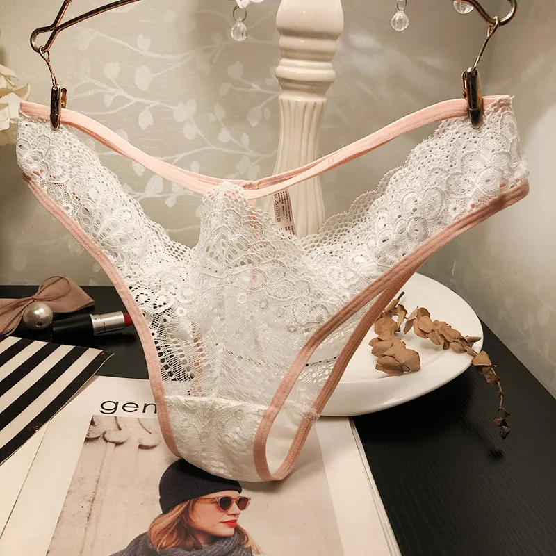 絶対欲しい 透かし彫り レース 刺繍 Tバック・タンガ