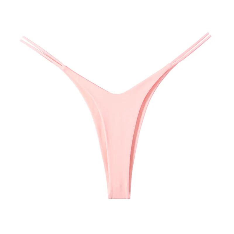 シームレス 無地 欧米風 ローウエスト セクシー ホット Tバック・タンガ