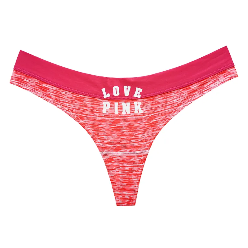 スポーツ風 配色 アルファベット 伸縮性のある ローウエスト セクシー Ｔバック・タンガ