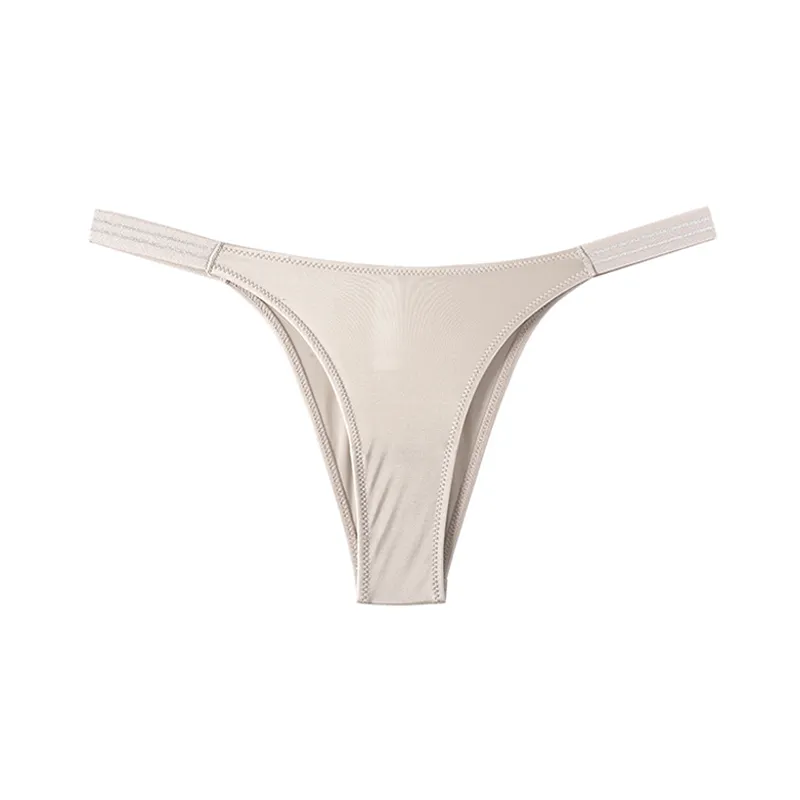 欧米風 切り替え ローウエスト スポーツ風 セクシー ヒョウ柄 無地 Ｔバック・タンガ